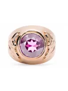 Original Vintage 14K Rose Gold Amethyst Ring Vintage craft vrc078r